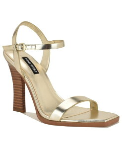 �i�C���E�F�X�g ���f�B�[�X �V���[�Y �T���_�� �q�[�� Nine West Women's Joany Square Toe Block Heel Dressandals Gold �S�[���h