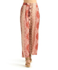 �r�[�V�[�G�b�N�X ���f�B�[�X �{�g���X �J�W���A���p���c �v�����g BCX Women's Printed Wide-Leg Pull-On Pants Pat E