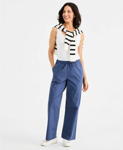 �X�^�C���A���h�R�[ ���f�B�[�X �{�g���X �J�W���A���p���c Style & Co Women's Wide-Leg Pull-On Pants New Uniform Blue �u���[