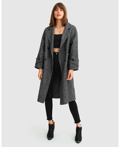 �x���A���h�u���[�� ���f�B�[�X �A�E�^�[ �W���P�b�g�E�u���]�� �E�[�� �R�[�g Belle & Bloom Women's Rumour Has It Oversized Wool Blend Coat Charcoal �`���R�[��