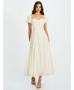 �~�X�T�[�N�� ���f�B�[�X �g�b�v�X �����s�[�X �w���J�� �}�L�V Miss Circle Women Pandora White Bubble Sleeve Backless Maxi Dress White �z���C�g