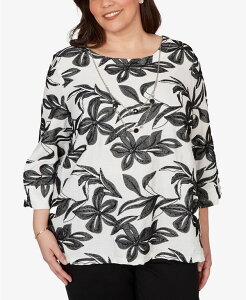 �A���t���b�h �_�i�[ ���f�B�[�X �g�b�v�X �V���c �v���X�T�C�Y �h�J ���[�X Alfredunner Plusize Crowd Pleaser Embroide red Flower Top with Necklace White �z���C�g