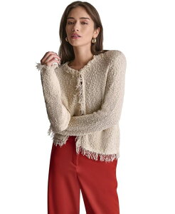 �r�[�V�r�[�W�[ ���f�B�[�X �A�E�^�[ �W���P�b�g�E�u���]�� ���� BCBG Women's Open-Front Long-Sleeve Jacket Dark Buttercream