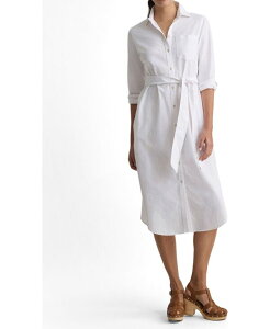 �A���^�b�N�C�b�g ���f�B�[�X �g�b�v�X �V���c �I�b�N�X�t�H�[�h �R�b�g�� UNTUCKit Women's Cotton Oxford Relaxed Bailey Shirt Dress White �z���C�g