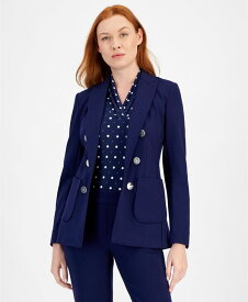 アンクライン レディース アウター ジャケット・ブルゾン プラスサイズ ブレザー Anne Klein Plusize Faux Double-Breasted Blazer Distant Mountain