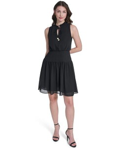 ���B���X�J���[�g ���f�B�[�X �g�b�v�X �����s�[�X V�l�b�N �~�j Vince Camuto Women's V-Neck Fit & Flare Mini Dress Black �u���b�N