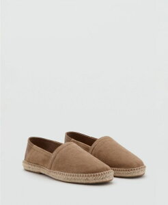 �}���S �����Y �V���[�Y �X���b�|���E���[�t�@�[ ���U�[ MANGO Men'solid Leather Espadrilles Loafersand �T���h