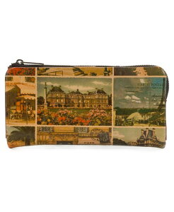 �p�g���V�A�i�V�� ���f�B�[�X �A�N�Z�T���[ ���z ���U�[ Patricia Nash Prassa Leather Zip-Top Wallet Postcards From Paris