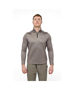 �I�[�X�N �����Y �g�b�v�X T�V���c OOSC Men's Elite Activewear 1/4 Zip Top Khaki �J�[�L