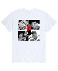 �G�A�E�F�[�u�X �����Y �g�b�v�X T�V���c AIRWAVES Men's Muhammad Ali Photo Grid T-shirt White �z���C�g