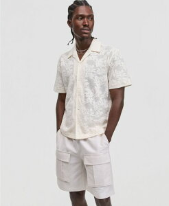 ���[�h�I�u���� �����Y �g�b�v�X �V���c Mode of One Men's Relaxed-Fit Sinclar Camp Shirt Neo Natural