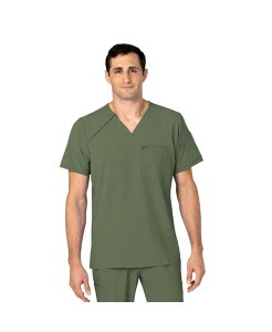 �E�B���N �����Y �g�b�v�X �V���c Wink Men's RENEW EZip Scrub Top Olive �I���[�u