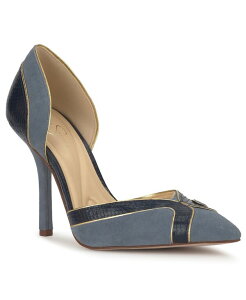 �W�F�V�J�V���v�\�� ���f�B�[�X �V���[�Y �p���v�X Jessica Simpson Women's Vuley Pointed Toe Stiletto Pumps Ash Blue/Dark Night/Gold Multi �A�b�V��