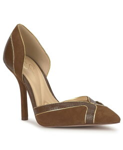 �W�F�V�J�V���v�\�� ���f�B�[�X �V���[�Y �p���v�X Jessica Simpson Women's Vuley Pointed Toe Stiletto Pumps Light Hickory/Gold Multi �S�[���h