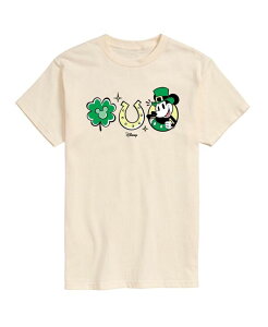 �G�A�E�F�[�u�X �����Y �g�b�v�X T�V���c �O���t�B�b�N AIRWAVES Men's Disney Mickey St. Patrick's Icons Graphic T-Shirt Cream �N���[��