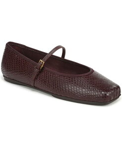 �t�����R�T���g ���f�B�[�X �V���[�Y �p���v�X Franco Sarto Women's Oriel Square Toe Mary Jane Flats Merlot Embossed Leather