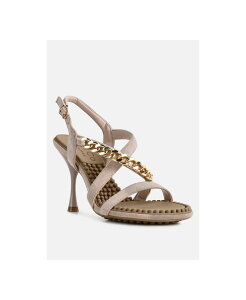 ���O�A���h�R�[ ���f�B�[�X �V���[�Y �T���_�� Rag & Co DOMEDA Womens Metal Chain Embellished Sandals Light beige �x�[�W��