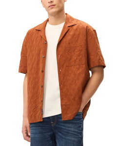 �o�b�t�@���[�E�f�C�r�b�h�E�r�g�� �����Y �g�b�v�X �V���c ���� Buffalo David Bitton Men's Textu red Pattern Short-Sleeveshirt Coconut Shell