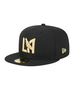 �j���[�G�� �����Y �A�N�Z�T���[ �X�q New Era Men's Black LAFC Kickoff 59FIFTY Fitted Hat Black �u���b�N