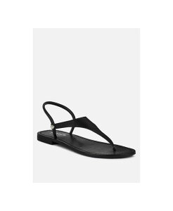 ���O�A���h�R�[ ���f�B�[�X �V���[�Y �T���_�� Rag & Co Rag and Co Womens Madeline Flathong Sandals Black �u���b�N