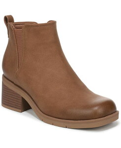 �h�N�^�[�E�V���[�� ���f�B�[�X �V���[�Y �u�[�c�E���C���u�[�c Dr. Scholl's Women's Joplin Square Toe Short Booties Dark Tan Faux Leather �^��