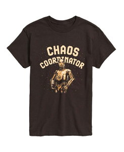 �G�A�E�F�[�u�X �����Y �g�b�v�X T�V���c ���� �O���t�B�b�N AIRWAVES Men's Chaos Coordinator Short-Sleeve Graphic T-Shirt Dark Brown �u���E��