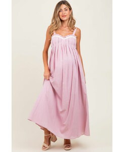 �s���N�u���b�V�� ���f�B�[�X �g�b�v�X �����s�[�X �I�[�v���o�b�N �}�L�V Pinkblush Women's Light Pink Sweetheart Neckline Open Back Maxi Dress Light pink �s���N