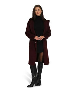�x���A���h�u���[�� ���f�B�[�X �A�E�^�[ �W���P�b�g�E�u���]�� �E�[�� �R�[�g Belle & Bloom Women's Walk This Way Wool Blend Oversized Coat Burgundy �o�[�K���f�B