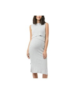 ���C�v�}�^�j�e�B ���f�B�[�X �g�b�v�X �����s�[�X �j�b�g Ripe Maternity Laye red Knit Nursing Dres silver Marle �V���o�[