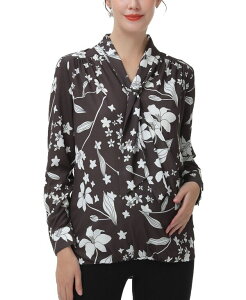 �L�~�A���h�J�C ���f�B�[�X �g�b�v�X �V���c �u���E�X �}�^�j�e�B kimi + kai Maternity Tie Neck Nursing Blouse Multicolo red �}���`�J���[