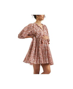 ���C�v�}�^�j�e�B ���f�B�[�X �g�b�v�X �����s�[�X Ripe Maternity Ripe Cali Nursing Dress Amber / white �z���C�g