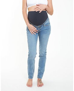 ���C�v�}�^�j�e�B ���f�B�[�X �{�g���X �f�j���p���c Ripe Maternity Tyler Classic Slim Leg Jean Blue �u���[