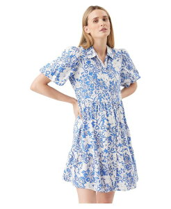 ���C�v�}�^�j�e�B ���f�B�[�X �g�b�v�X �����s�[�X ���l�� Ripe Maternity Ripe Nahla Linen Dress Royal / white �z���C�g