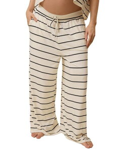 �L���h���b�h �u���C�u���[ ���f�B�[�X �{�g���X �J�W���A���p���c �}�^�j�e�B Kind red Bravely Maternity Aria Casualounge Pants Limitedition Color Black and white stripe �z���C�g