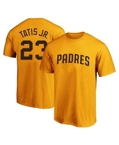 �t�@�i�e�B�N�X �����Y �g�b�v�X T�V���c �g�[�� Fanatics Men's Fernando Tatis Jr. Gold San Diego Padres Big & Tall Name & Number T-Shirt Gold �S�[���h