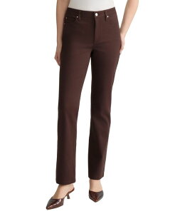 �W���[���Y�j���[���[�N ���f�B�[�X �{�g���X �f�j���p���c �v�` �W�[���Y Jones New York Petite Lexington Straight-Leg Jeans Coffee Bean �R�[�q�[