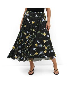 �V�e�B�[�V�b�N ���f�B�[�X �{�g���X�J�[�g �v���X�T�C�Y �v�����g CITY CHIC Plusize Serene Petal Print Skirt Midnight petals