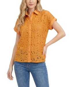 �j���[���[�N�R���N�V���� ���f�B�[�X �g�b�v�X �V���c �v�` ���� NY Collection Petite Short-Sleeveyeletop Golden Glow