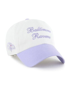 47 �u�����h ���f�B�[�X �A�N�Z�T���[ �X�q '47 Brand Women's White Baltimore Ravens Gelato Two-Tone Clean Up Adjustable Hat White �z���C�g