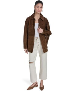 ���[�o�C�X ���f�B�[�X �A�E�^�[ �W���P�b�g�E�u���]�� �X�G�[�h �R�[�g Levi's Women's Real Suede 4-Pocket Chore Coat Maple