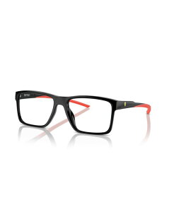 �X�N�[�f���A �t�F���[�� �����Y �A�N�Z�T���[ �T���O���X�E�A�C�E�F�A Scuderia Ferrari Man Rectangle Plastic FZ8007U Eyeglasses Black �u���b�N