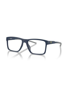 �X�N�[�f���A �t�F���[�� �����Y �A�N�Z�T���[ �T���O���X�E�A�C�E�F�A Scuderia Ferrari Man Rectangle Plastic FZ8007U Eyeglasses Matte Blue �u���[