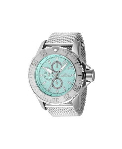 �C���r�N�^ �����Y �A�N�Z�T���[ �r���v ���B���e�[�W Invicta Men's 48012 Vintage Quartz Chronograph Turquoise Dial Watch Silver �V���o�[