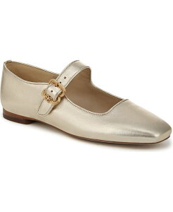 �T���G�f���}�� ���f�B�[�X �V���[�Y �p���v�X Sam Edelman Women's Michaela Mary Jane Flats Gold Leaf Leather �S�[���h