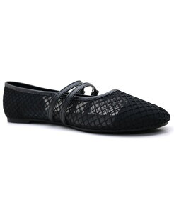�P�l�X�R�[�� ���f�B�[�X �V���[�Y �p���v�X Kenneth Cole Reaction Women's Malibu Mary Jane Flats Black Mesh �u���b�N