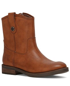 �t���C ���f�B�[�X �V���[�Y �u�[�c�E���C���u�[�c Frye and Co. Women's Kellie Button Round Toe Short Booties Cognac