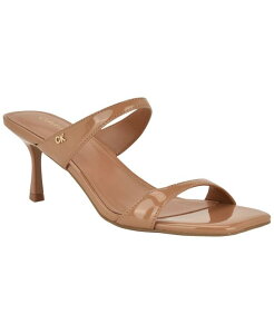 �J���o���N���C�� ���f�B�[�X �V���[�Y �X���b�|���E���[�t�@�[ �T���_�� Calvin Klein Women's Danetta Square Toe Slip-On Dressandals Rawhide Patent