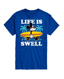 �G�A�E�F�[�u�X �����Y �g�b�v�X T�V���c AIRWAVES Hybrid Apparel Mickey Summer Menshort Sleeve Tee Blue �u���[