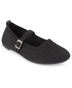 �^�n�� ���f�B�[�X �V���[�Y �X���b�|���E���[�t�@�[ Tahari Women's Montpellier Slip-On Mary Jane Flats Black �u���b�N