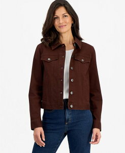�X�^�C���A���h�R�[ ���f�B�[�X �A�E�^�[ �W���P�b�g�E�u���]�� �f�j�� Style & Co Women's Classic Denim Jacket Created for Macy's Grand Brown �u���E��